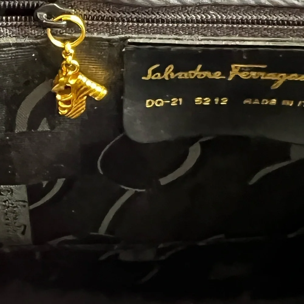Gorgeous black Ferragamo Calfskin